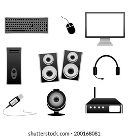 Computer hardware icon
