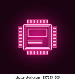 computer hardware icon. Elements of Web Development in neon style icons. Simple icon for websites, web design, mobile app, info graphics