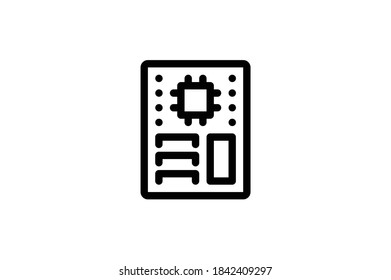 Icono de hardware del equipo - Motherboard