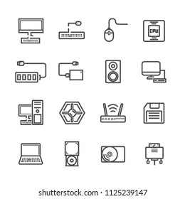 Computer Hardware icon set