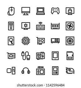 Computer and Hardware icons in for any purposes. Perfect for website mobile app presentation and any other projects. Suitable for any user interface and user experience.