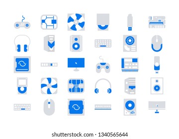 Computer And Hardware icons set - Vector