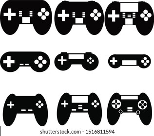 Computer Hardware Joystick Icon black and white