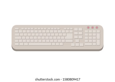 computer hardware keyboard isolated icon vector illustration design