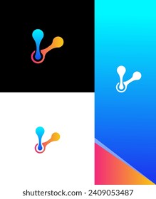 computer hardware logo Vector Template