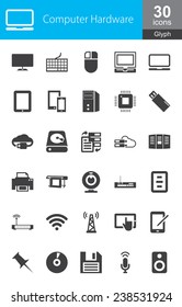 Computer Hardware Mono Color icons