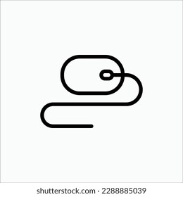 hardware informático, icono del ratón, icono aislado en fondo claro, perfecto para sitio web, blog, logotipo, diseño gráfico, medios sociales, interfaz de usuario, aplicación móvil