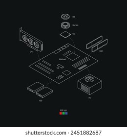 computer hardware with simple line graphic