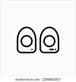  Computerhardware, Lautsprechersymbol, einzelne Ikone auf hellem Hintergrund, perfekt für Website, Blog, Logo, Grafikdesign, soziale Medien, Benutzeroberfläche, mobile App