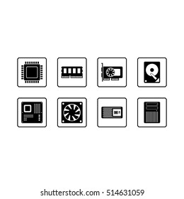 Computer Hardware Web icons