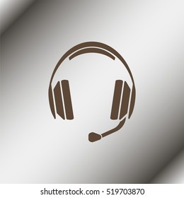 Computer headset Icon.