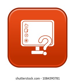 computer help vector symbol
