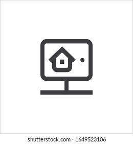 ilustración vectorial del icono del hogar del equipo