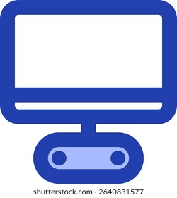 computer icon blue style design