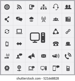 computer icon. communication icons universal set for web and mobile