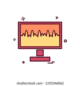 Computer icon design vector
