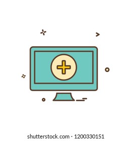 Computer icon design vector