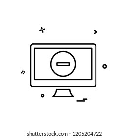 Computer icon design vector