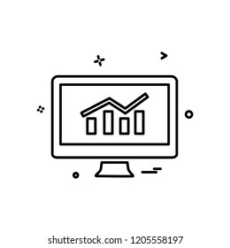 Computer icon design vector