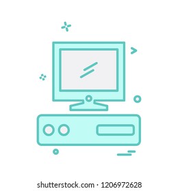Computer icon design vector