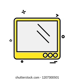 Computer icon design vector