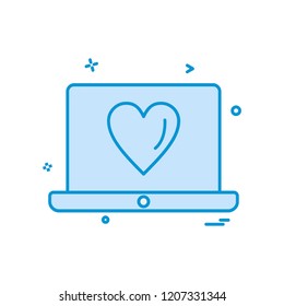 Computer icon design vector