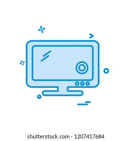 Computer icon design vector