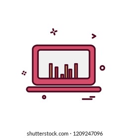 Computer icon design vector