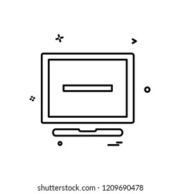 Computer icon design vector