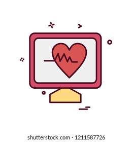 Computer icon design vector