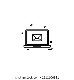Computer icon design vector 