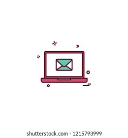 Computer icon design vector 