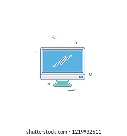 Computer icon design vector 