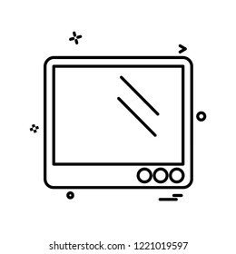 Computer icon design vector