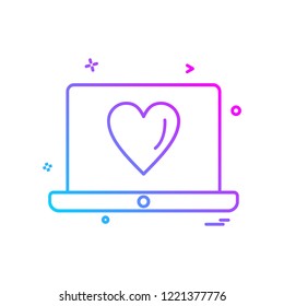 Computer icon design vector