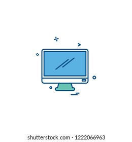 Computer icon design vector 
