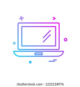 Computer icon design vector