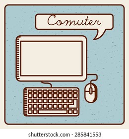 computer icon design, vector illustration eps10 graphic 