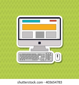 computer icon design, vector illustration