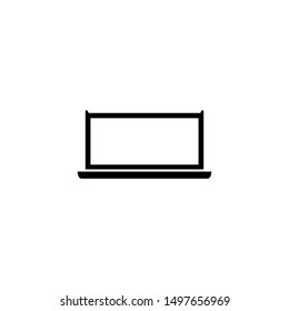 Computer icon. Desktop screen sign
