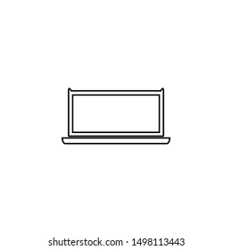 Computer icon. Desktop screen sign