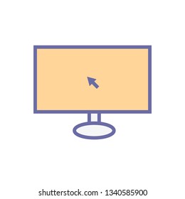 Computer Icon - Desktop sign vector