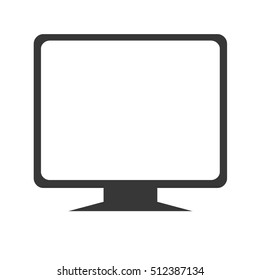 Computer icon. Device gadget technology and electronic theme. Isolated design. Vector illustration