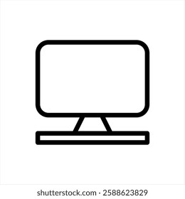 Computer icon. Devices, electronic symbol vector illustration