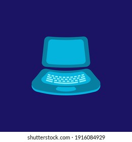 Computer icon. Display screen symbol. Design element