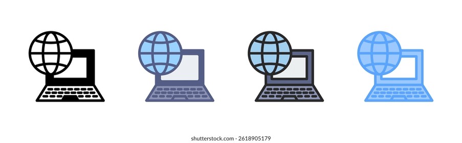 Computer Icon Element For Design