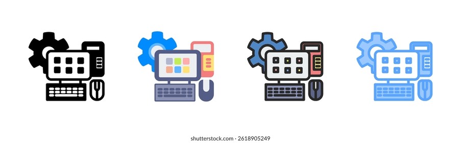 Computer Icon Element For Design