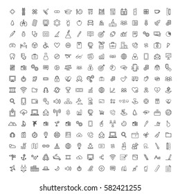 Computer icon emblem vector collection