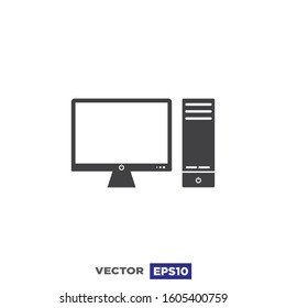 Computer Icon flat Design Illustration