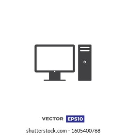 Computer Icon flat Design Illustration